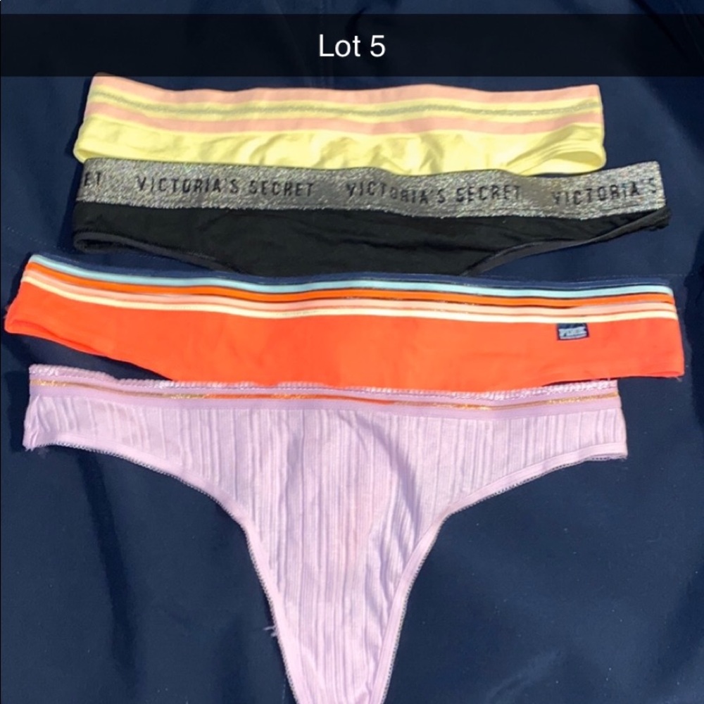 8 Sets of PINK & VS thongs